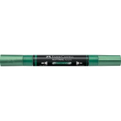 Akril marker kétvégű MULTIMARK 295 Faber-Castell metál zöld Író- irodaszer, papíráru Faber - Castell