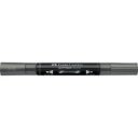 Akril marker kétvégű MULTIMARK 297 Faber-Castell metál acélszürke