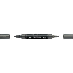 Akril marker kétvégű MULTIMARK 297 Faber-Castell metál acélszürke Író- irodaszer, papíráru Faber - Castell
