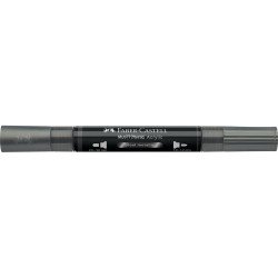 Akril marker kétvégű MULTIMARK 297 Faber-Castell metál acélszürke Író- irodaszer, papíráru Faber - Castell