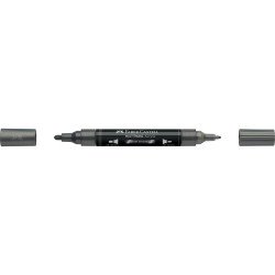Akril marker kétvégű MULTIMARK 297 Faber-Castell metál acélszürke Író- irodaszer, papíráru Faber - Castell