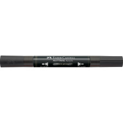 Akril marker kétvégű MULTIMARK 299 Faber-Castell fényes fekete