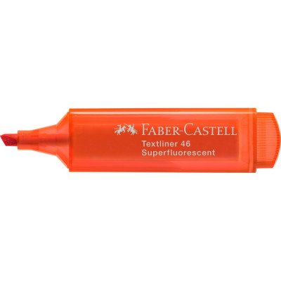 Szövegkiemelő 1-5mm vágott hegyű Faber-Castell 46 fluoreszkáló narancs