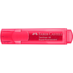 Szövegkiemelő 1-5mm vágott hegyű Faber-Castell 46 fluoreszkáló piros Író- irodaszer, papíráru Faber - Castell