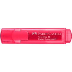 Szövegkiemelő 1-5mm vágott hegyű Faber-Castell 46 fluoreszkáló piros Író- irodaszer, papíráru Faber - Castell