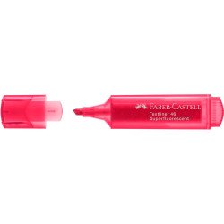 Szövegkiemelő 1-5mm vágott hegyű Faber-Castell 46 fluoreszkáló piros Író- irodaszer, papíráru Faber - Castell