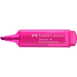Szövegkiemelő 1-5mm vágott hegyű Faber-Castell 46 fluoreszkáló rózsaszín Író- irodaszer, papíráru Faber - Castell