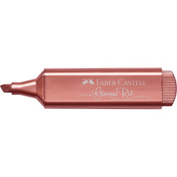 Szövegkiemelő 1-5mm vágott hegyű Faber-Castell 46 metál piros Író- irodaszer, papíráru Faber - Castell