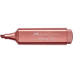 Szövegkiemelő 1-5mm vágott hegyű Faber-Castell 46 metál piros Író- irodaszer, papíráru Faber - Castell