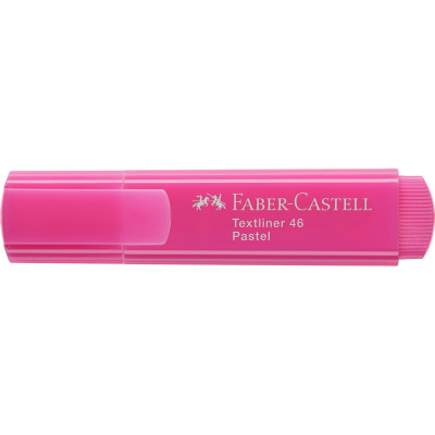 Szövegkiemelő 1-5mm vágott hegyű Faber-Castell 46 pasztell lilás rózsaszín