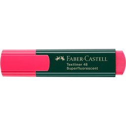 Szövegkiemelő 1-5mm vágott hegyű Faber-Castell 48 fluoreszkáló piros Író- irodaszer, papíráru Faber - Castell