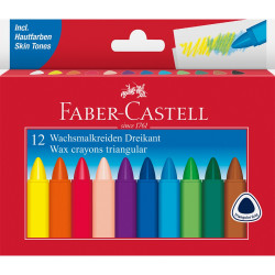 Zsírkréta készlet háromszögletű  Faber-Castell 12klf. szín Író- irodaszer, papíráru Faber - Castell