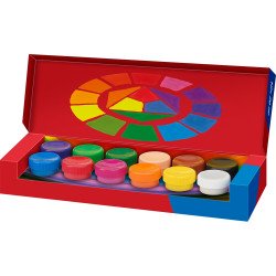 Tempera készlet tégelyes 12x20ml. Faber-Castell 12klf. szín Író- irodaszer, papíráru Faber - Castell