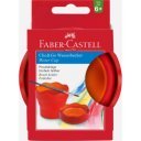Ecsettál összecsukható mechanizmussal CLIC&GO Faber-Castell piros