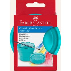 Ecsettál összecsukható mechanizmussal CLIC&GO Faber-Castell türkiz Író- irodaszer, papíráru Faber - Castell