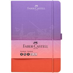 Napló A5 194 lap kockás, gumírozott tolltartóval,színátmenetes Faber-Castell piros-lila Író- irodaszer, papíráru Faber - Castell