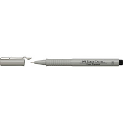 Rostirón, tűfilc 0,1mm ECCO PIGMENT Faber-Castell fekete Író- irodaszer, papíráru Faber - Castell