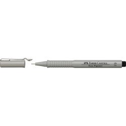 Rostirón, tűfilc 0,1mm ECCO PIGMENT Faber-Castell fekete Író- irodaszer, papíráru Faber - Castell