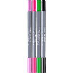 Rostirón, filctoll készlet akvarell kétvégű GOLDFABER AQUA Bolyhos flamingó Faber-Castell 4klf. szín Író- irodaszer, papíráru Faber - Castell