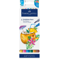 Rostirón, filctoll készlet akvarell kétvégű GOLDFABER AQUA Kókuszos koktél Faber-Castell 4klf. szín Író- irodaszer, papíráru Faber - Castell