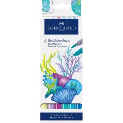 Rostirón, filctoll készlet akvarell kétvégű GOLDFABER AQUA Kagyló szimfónia Faber-Castell 4klf. szín Író- irodaszer, papíráru Faber - Castell