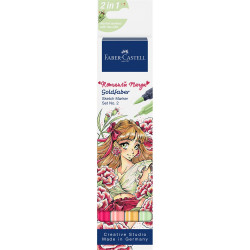 Rostirón, filctoll készlet alkoholos kétvégű GOLDFABER SKETCH Romantikus Manga 2 Faber-Castell 4klf. szín Író- irodaszer, papíráru Faber - Castell