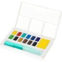 Vízfesték készlet CREATIVE STUDIO keverő palettával+ vízadagolós ecsettel Faber-Castell 12klf.szín