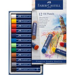 Olajpasztell kréta készlet hengeres test CREATIVE STUDIO Faber-Castell 12klf.szín Író- irodaszer, papíráru Faber - Castell