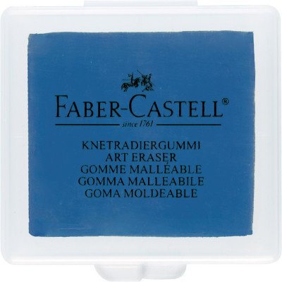 Gyurmaradír műanyag dobozban vegyes színben Faber-Castell türkiz,kék,szeder