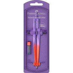 Műszaki körző készlet gyorsállítóval STREAM Flow Edition+kiegészítőkkel színátmenet vegy.szín Faber-Castell Író- irodaszer, papíráru Faber - Castell