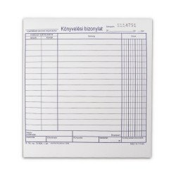Könyvelési bizonylat 50x2 lapos tömb 203x198 mm B.13-503/V Író- irodaszer, papíráru Bluering