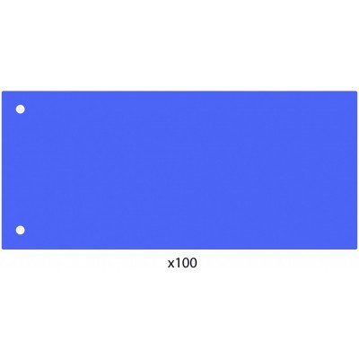 Elválasztócsík, 24x10,5 cm, 100 db/csomag PP Economix kék