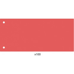 Elválasztócsík, 24x10,5 cm, 100 db/csomag PP Economix piros Író- irodaszer, papíráru Economix