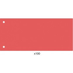 Elválasztócsík, 24x10,5 cm, 100 db/csomag PP Economix piros Író- irodaszer, papíráru Economix
