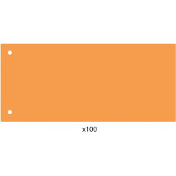 Elválasztócsík, 24x10,5 cm, 100 db/csomag PP Economix narancs Író- irodaszer, papíráru Economix