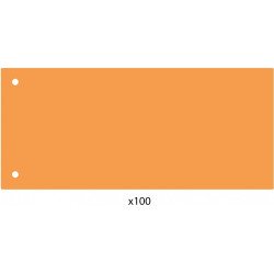 Elválasztócsík, 24x10,5 cm, 100 db/csomag PP Economix narancs Író- irodaszer, papíráru Economix