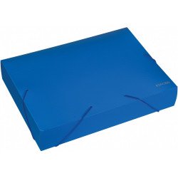 Gumis mappa A4, PP rombuszmintás gerincvastagított 60mm, Economix kék Író- irodaszer, papíráru Economix