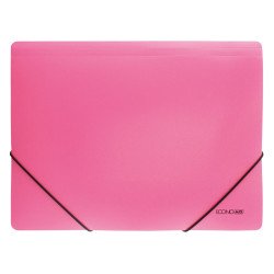 Gumis mappa A4, PP prespánmintás, Economix rózsaszín Író- irodaszer, papíráru Economix