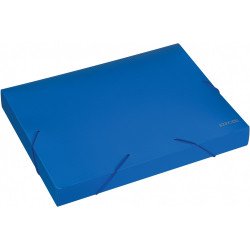 Gumis mappa A4, PP rombuszmintás gerincvastagított 40mm, Economix kék Író- irodaszer, papíráru Economix