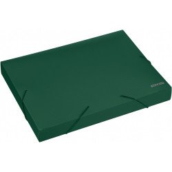 Gumis mappa A4, PP rombuszmintás gerincvastagított 40mm, Economix zöld Író- irodaszer, papíráru Economix