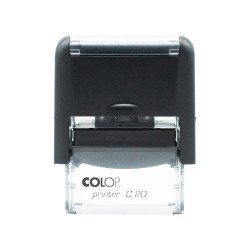 Bélyegző C20 Colop fekete átlátszó ház/lila párna Irodatechnika, kellékei Colop