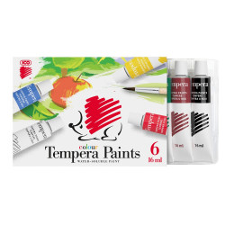 Tempera tégelyes 6x16ml, Süni Ico 6 klf. szín Író- irodaszer, papíráru Ico