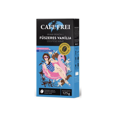 Kávé szemes, 125g, Cafe Frei Miami beach-i vanília fahéjjal ízesítéssel