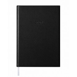 Határidőnapló agenda Standard B/5, heti fehér lapokkal fekete Bluering® 2027. Író- irodaszer, papíráru Bluering