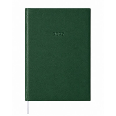 Határidőnapló agenda Standard B/5, heti fehér lapokkal zöld Bluering® 2027.