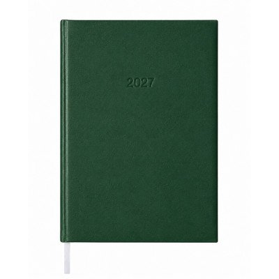 Határidőnapló agenda Standard B/5, heti fehér lapokkal zöld Bluering® 2027.