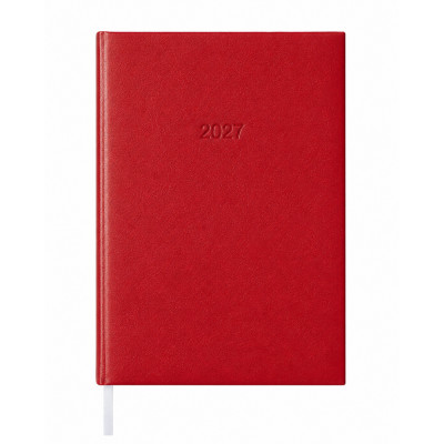 Határidőnapló agenda Standard B/5, napi fehér lapokkal bordó Bluering® 2027.