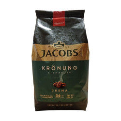 Kávé szemes, 1000g, Jacobs Krönung, Crema Szemes kávék Jacobs