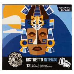 Kávékapszula, Nespresso kompatibilis, Mantaro Ristretto Intenso, 45db kapszula Kapszulás kávék Mantaro