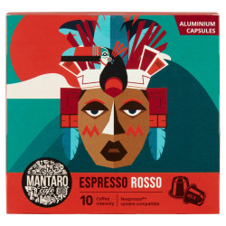 Kávékapszula, Nespresso kompatibilis, Mantaro Espresso Rosso, 45db kapszula Kapszulás kávék Mantaro